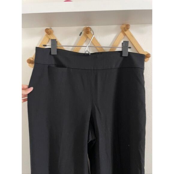 Talbots Pants Women's 10 Long Black Classic Wool Blend Side Zipper - Picture 4 of 12